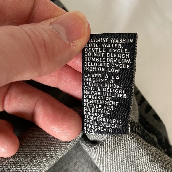 Jessica Women's Gray/Black Patterned Pull On Midi Skirt Size 2 - Picture 5 of 11